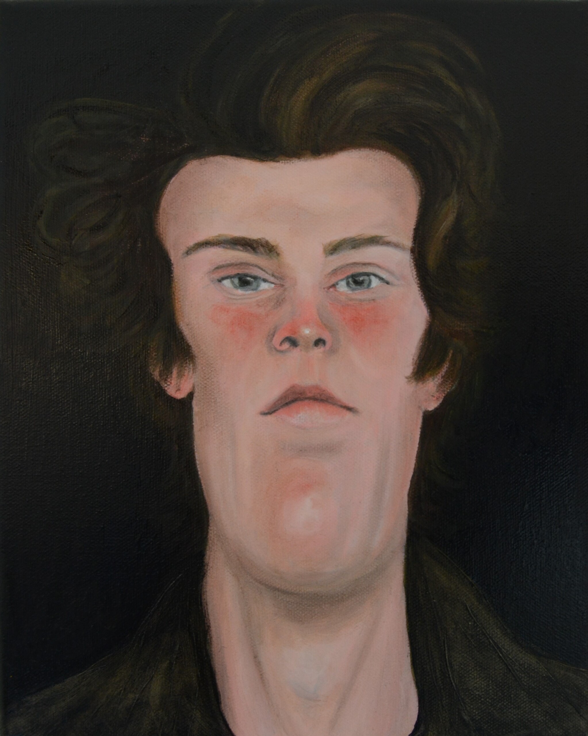 Whodunit 20, Huile sur toile, 24x30 cm, 2023