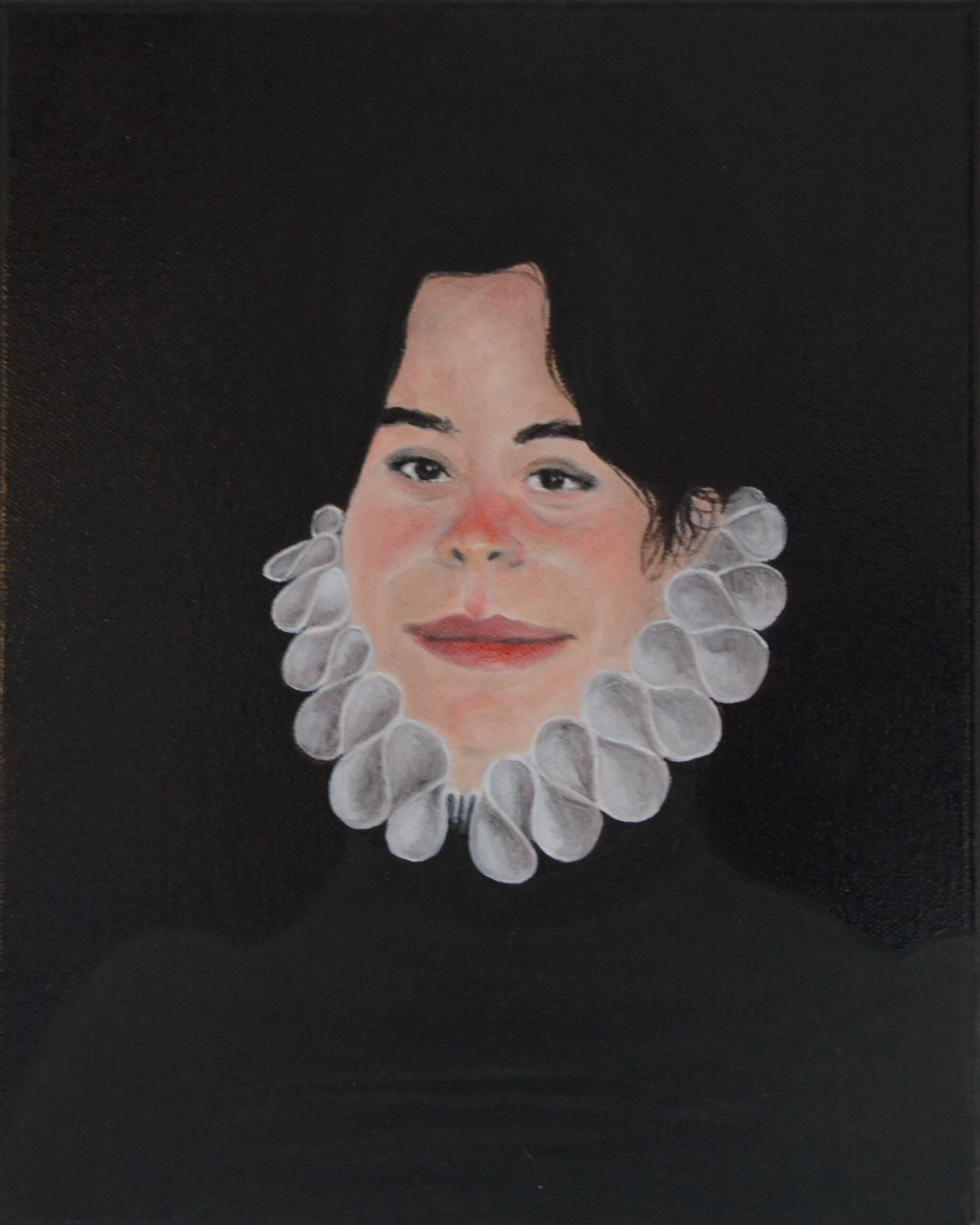 Whodunit 21, Huile sur toile, 24x30 cm, 2023