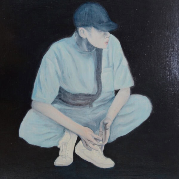 Figurine 9 huile sur bois 24X30 2024
